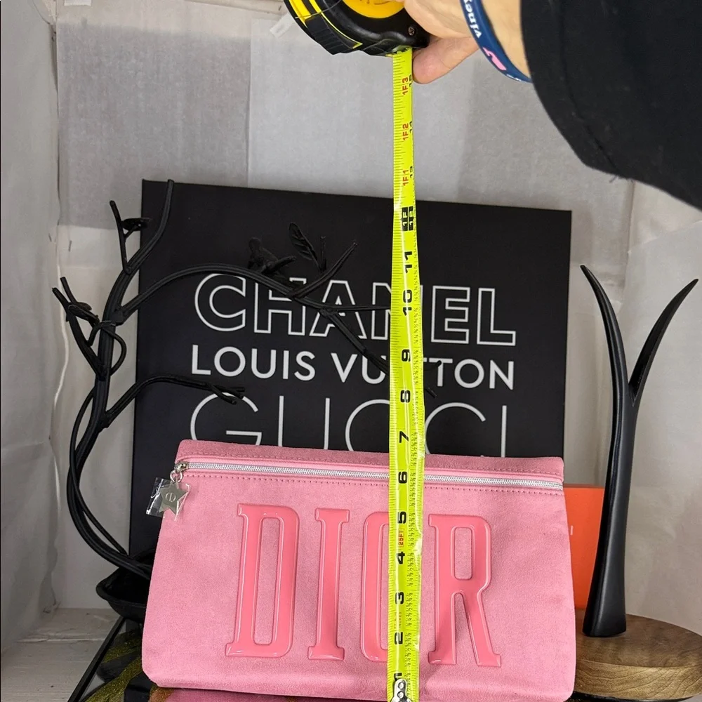 Dior Pink Cosmetic Case with Bold Lettering - Picture 6 of 6